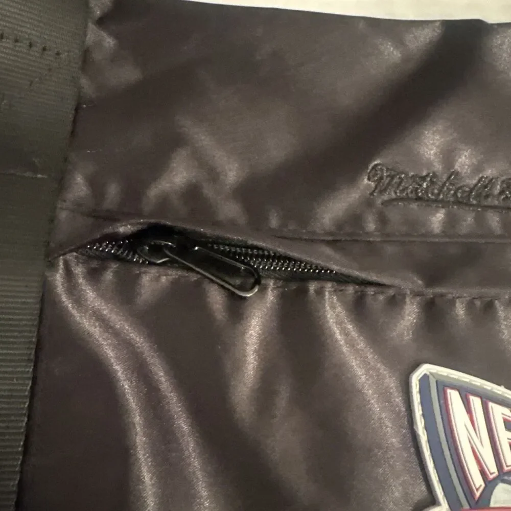 Mitchell & Ness NBA New Jersey Nets Satin Duffel Bag NWT